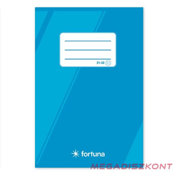 Füzet vonalas FORTUNA Basic A/5 32 lapos 21-32 4-8. osztályos