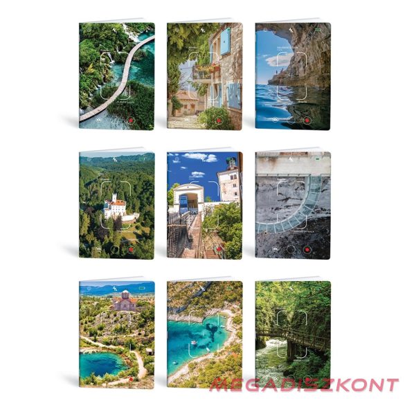 Füzet vonalas LIPAMILL A/4 40 lapos Postcard