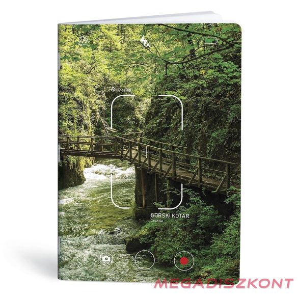 Füzet vonalas LIPAMILL A/4 40 lapos Postcard