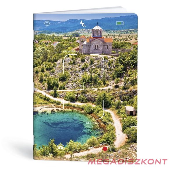 Füzet kockás LIPAMILL A/4 40 lapos Postcard