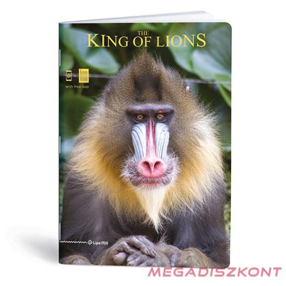 Füzet vonalas LIPAMILL A/4 40 lapos King of lions
