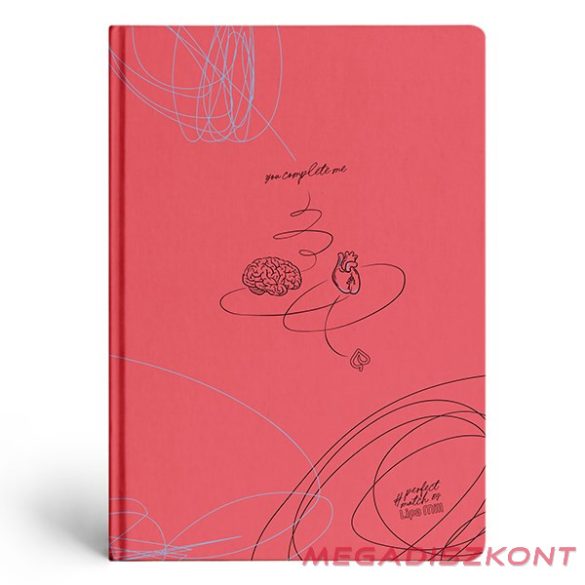 Beírókönyv kockás LIPAMILL A/5 96 lapos keményfedeles