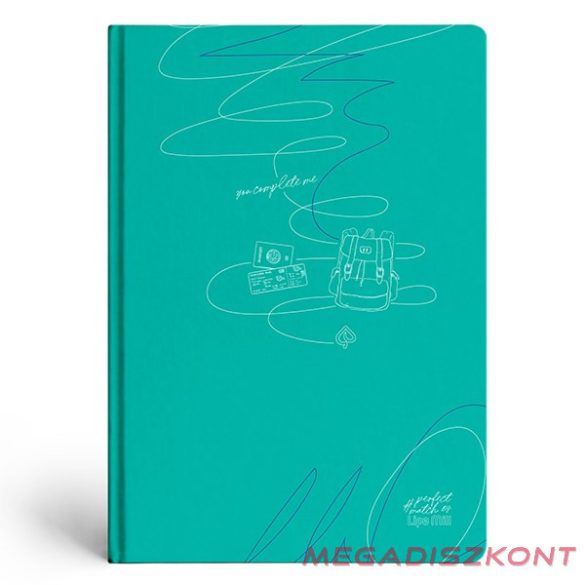 Beírókönyv kockás LIPAMILL A/5 96 lapos keményfedeles