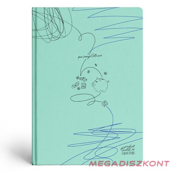 Beírókönyv kockás LIPAMILL A/5 96 lapos keményfedeles