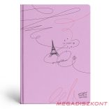 Beírókönyv kockás LIPAMILL A/5 96 lapos keményfedeles