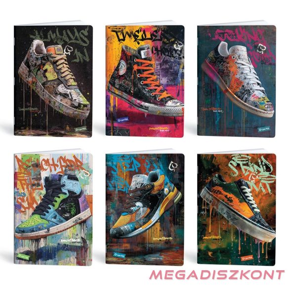 Füzet vonalas LIPAMILL A/4 40 lapos Sneaker