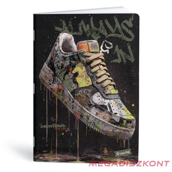 Füzet vonalas LIPAMILL A/4 40 lapos Sneaker