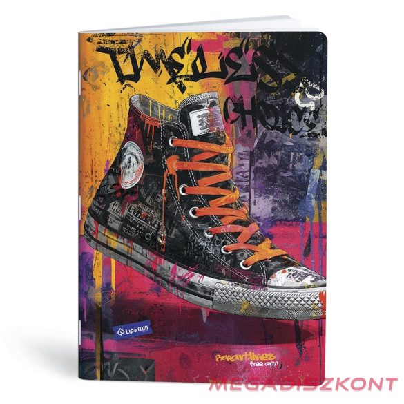 Füzet vonalas LIPAMILL A/4 40 lapos Sneaker