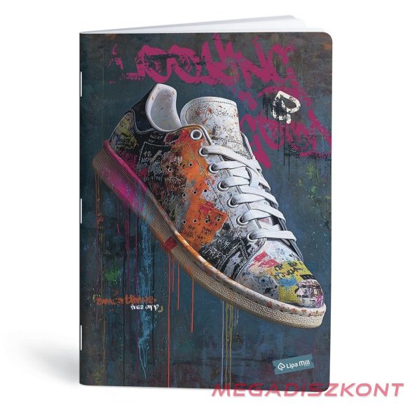 Füzet vonalas LIPAMILL A/4 40 lapos Sneaker