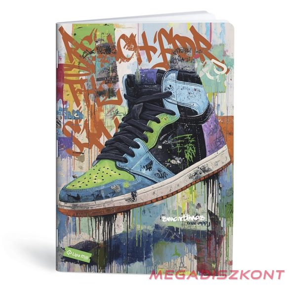 Füzet vonalas LIPAMILL A/4 40 lapos Sneaker