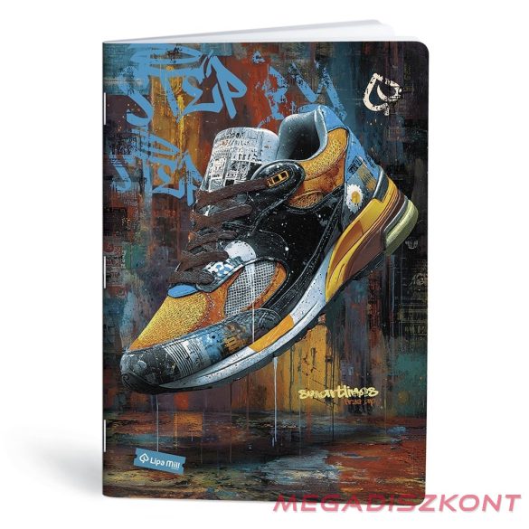 Füzet vonalas LIPAMILL A/4 40 lapos Sneaker