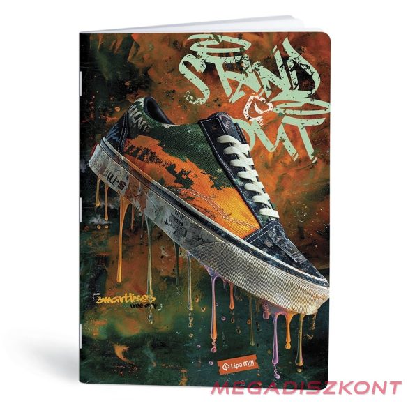 Füzet vonalas LIPAMILL A/4 40 lapos Sneaker