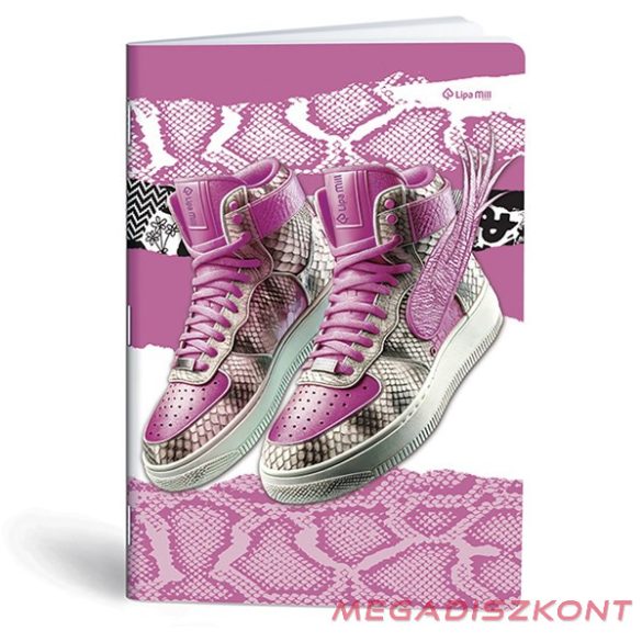 Füzet kockás LIPAMILL A/4 40 lapos Sneaker