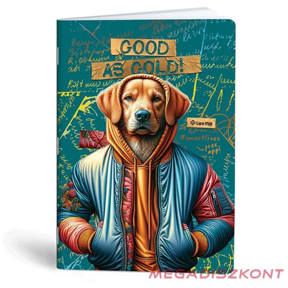 Füzet kockás LIPAMILL A/4 40 lapos Fashion animal