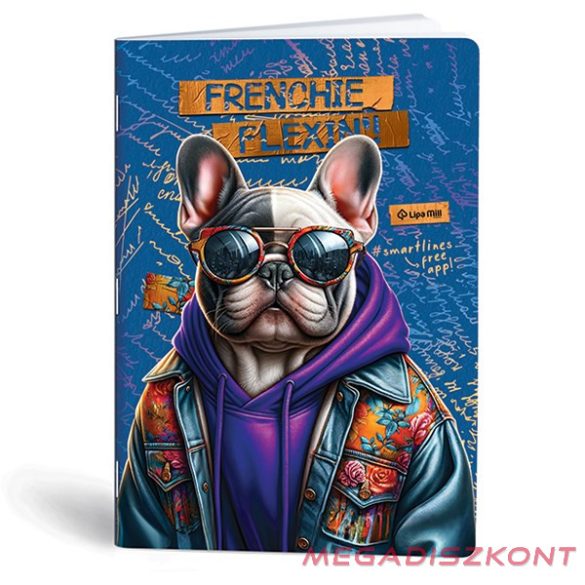 Füzet kockás LIPAMILL A/4 40 lapos Fashion animal