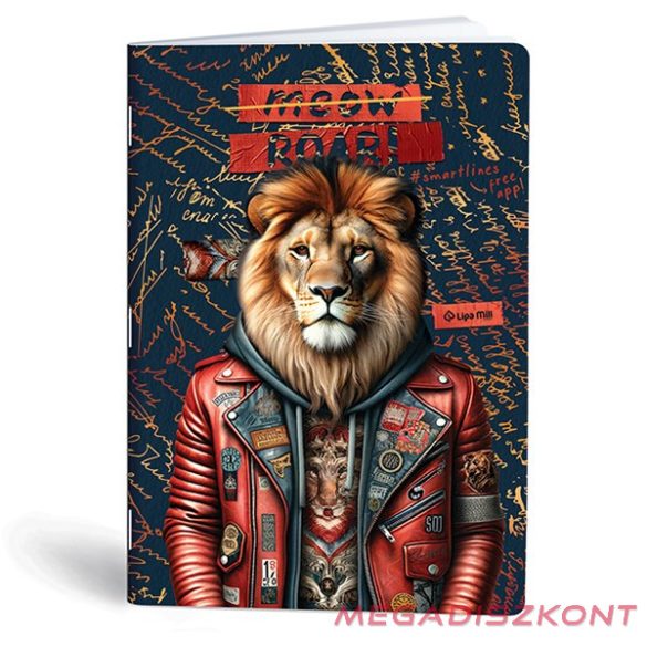 Füzet kockás LIPAMILL A/4 40 lapos Fashion animal