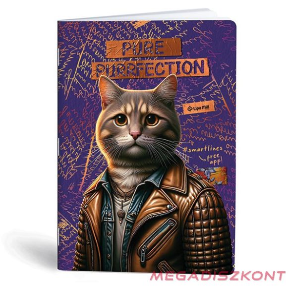 Füzet kockás LIPAMILL A/4 40 lapos Fashion animal