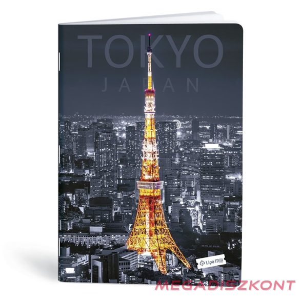 Füzet vonalas LIPAMILL A/4 40 lapos City attraction