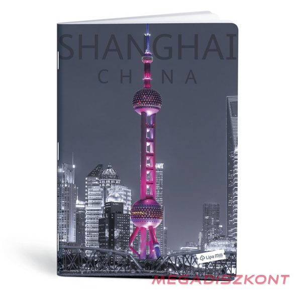 Füzet kockás LIPAMILL A/4 40 lapos City attraction