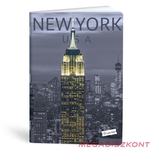 Füzet kockás LIPAMILL A/4 40 lapos City attraction