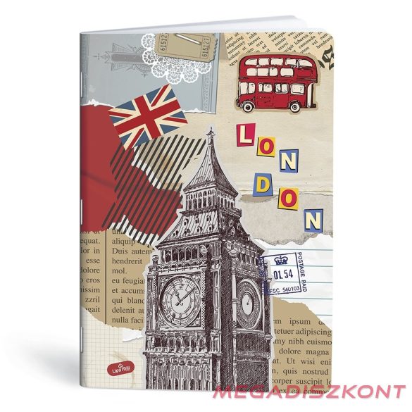 Füzet vonalas LIPAMILL A/4 40 lapos One colour