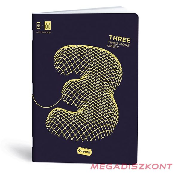 Füzet vonalas LIPAMILL A/4 40 lapos Numbers