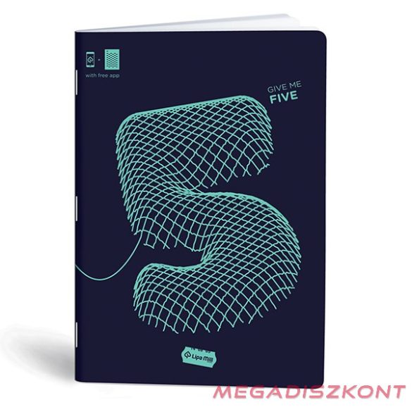 Füzet vonalas LIPAMILL A/4 40 lapos Numbers