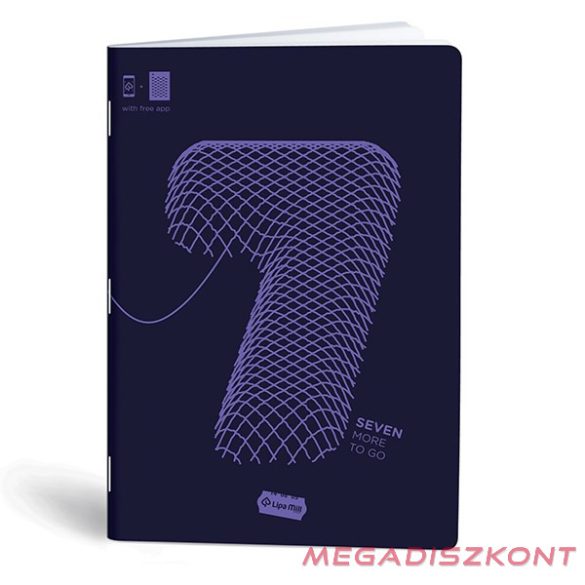 Füzet vonalas LIPAMILL A/4 40 lapos Numbers