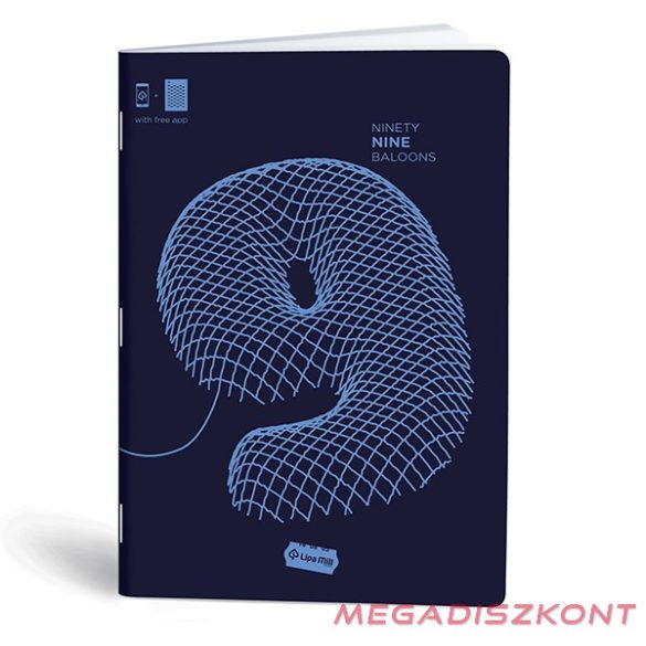 Füzet vonalas LIPAMILL A/4 40 lapos Numbers