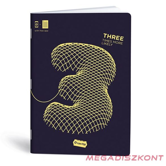 Füzet kockás LIPAMILL A/4 40 lapos Numbers