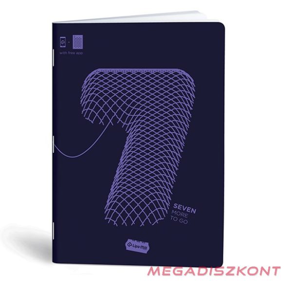 Füzet kockás LIPAMILL A/4 40 lapos Numbers