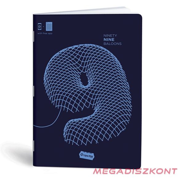 Füzet kockás LIPAMILL A/4 40 lapos Numbers