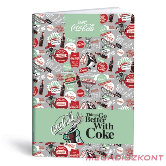 Füzet vonalas LIPAMILL A/4 40 lapos Coca-Cola