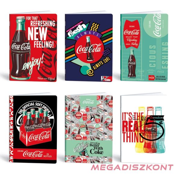 Füzet kockás LIPAMILL A/4 40 lapos Coca-Cola