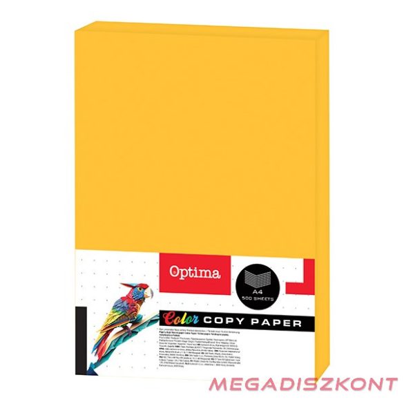 Fénymásolópapír színes OPTIMA A/4 75 g neon narancssárga 500 ív/csomag