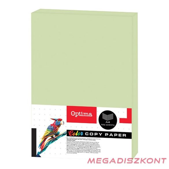 Fénymásolópapír színes OPTIMA A/4 80 g pasztell zöld 500 ív/csomag