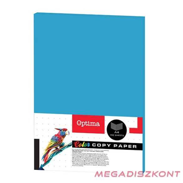 Fénymásolópapír színes OPTIMA A/4 80 g türkiz 100 ív/csomag