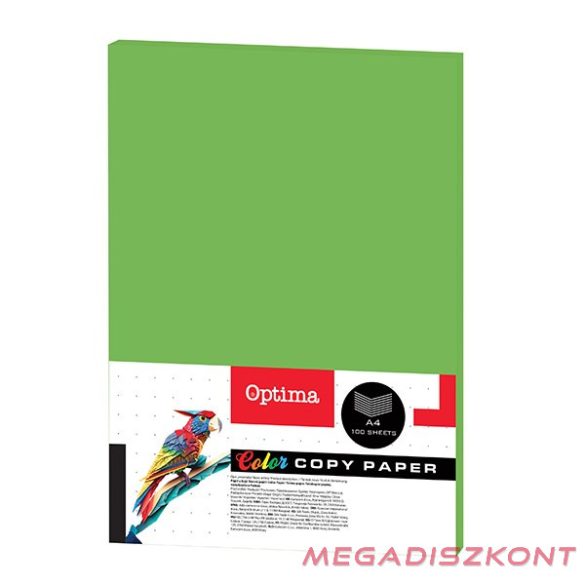 Fénymásolópapír színes OPTIMA A/4 80 g zöld 100 ív/csomag