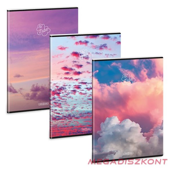 Füzet kockás ARS UNA A/4 40 lapos Extra kapcsos La Nube