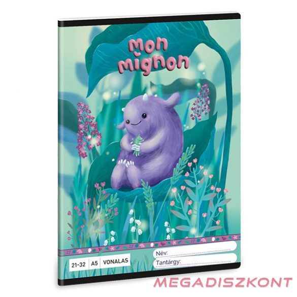 Füzet kockás ARS UNA A/5 32 lapos 27-32 Mon Mignon