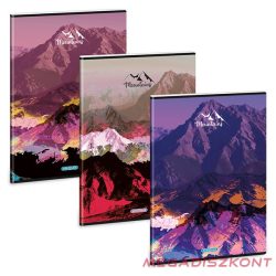   Füzet sima ARS UNA A/4 40 lapos Extra kapcsos Mountains 10 darabos