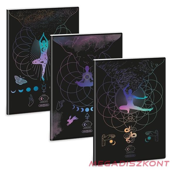 Füzet sima ARS UNA A/4 40 lapos Extra kapcsos Mystic Constellation