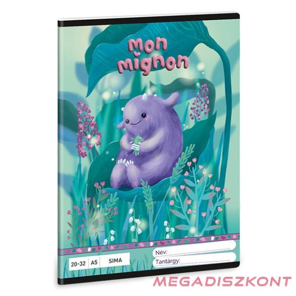 Füzet sima ARS UNA A/5 32 lapos 20-32 Mon Mignon