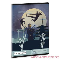   Füzet vonalas ARS UNA A/5 32 lapos 16-32 2.osztályos Ninjas in the Dark
