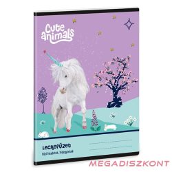 Leckefüzet ARS UNA A/5 32 lapos Cute Animals-Unicorn