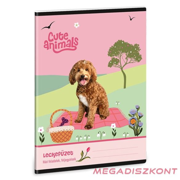 Leckefüzet ARS UNA A/5 32 lapos Cute Animals-Doggie