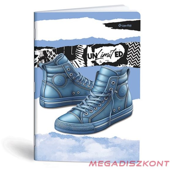 Füzet sima LIPAMILL A/4 40 lapos Sneaker