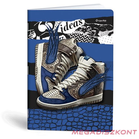 Füzet sima LIPAMILL A/4 40 lapos Sneaker