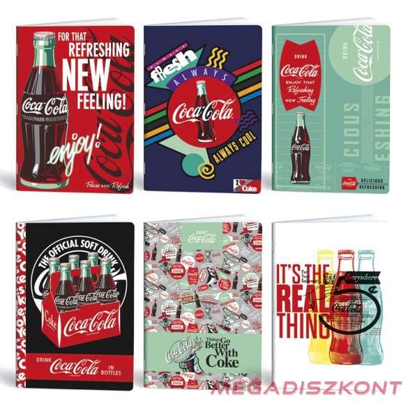Füzet sima LIPAMILL A/4 40 lapos Coca-Cola