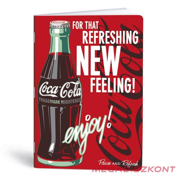 Füzet sima LIPAMILL A/4 40 lapos Coca-Cola